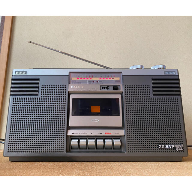 SONY - SONY CFS-V1 ZILBAP TV FM/AM ステレオカセットコーダーの通販
