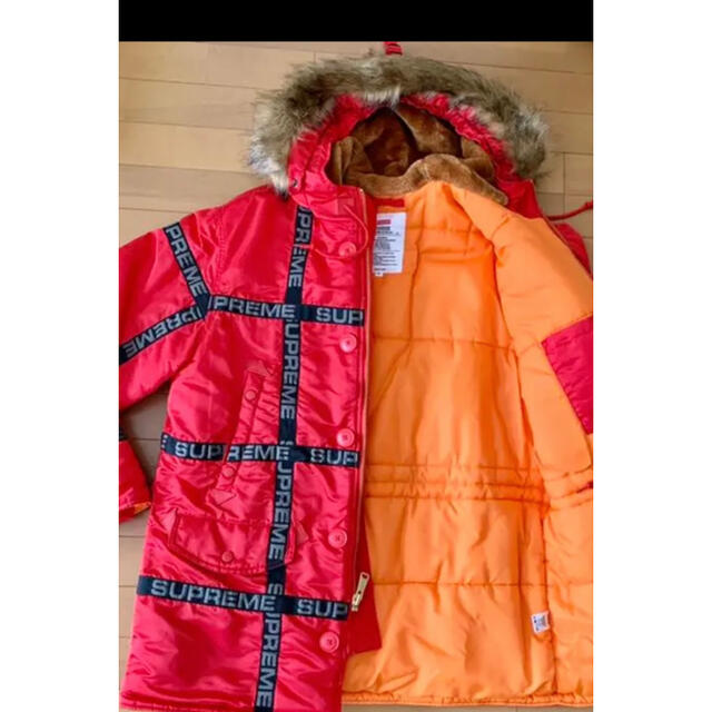 Supreme - supreme Logo Tape N-3B Parka シュプリーム ダウンの通販