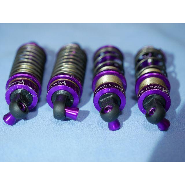 ヨコモ SLF ビッグボアダンパー YD-2用 パープル スプリング付の通販