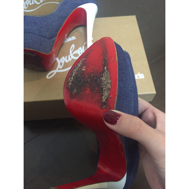 Christian Louboutin - クリスチャンルブタン デニムヒールの通販 by