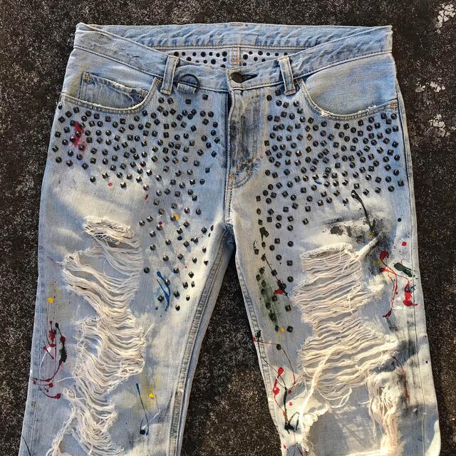 NUMBER (N)INE - numbernine ガンズ期 スタッズ ダメージ デニムの通販