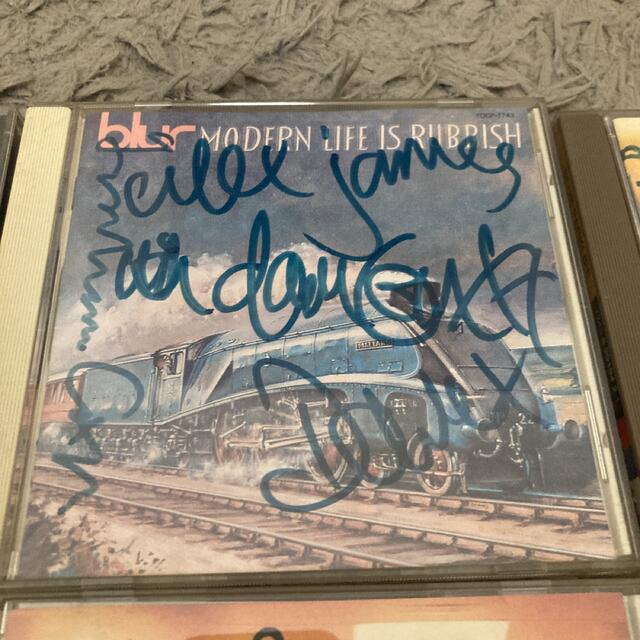 オンライン ブラー blur メンバー直筆サイン入りアルバム