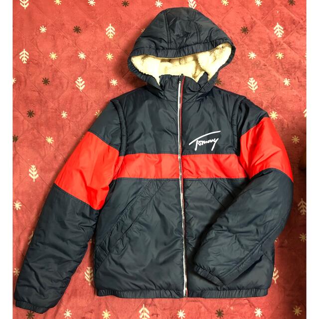 TOMMY HILFIGER - TOMMY JEANSリバーシブルアウターボアジャケットの