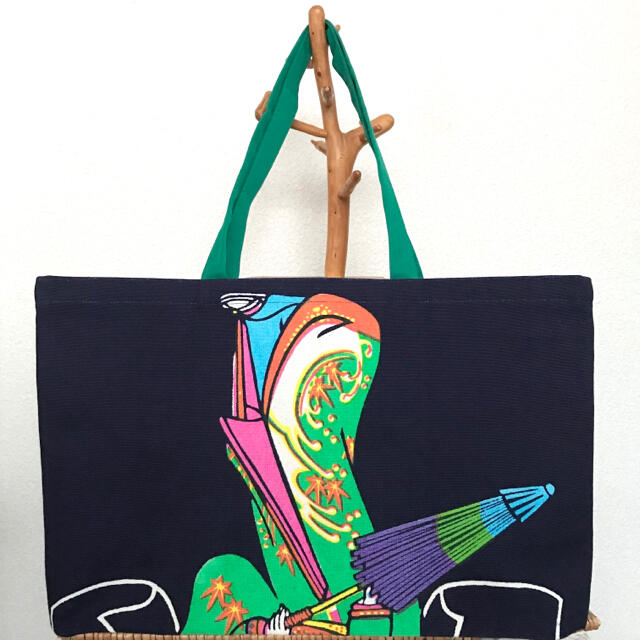 ハンドメイド】前掛け リメイク トート バッグ 二階堂の通販 by laule