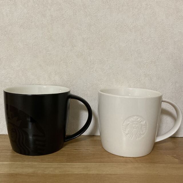 Starbucks Coffee - Starbucks マグカップ ペア 白黒 スタバの通販 by
