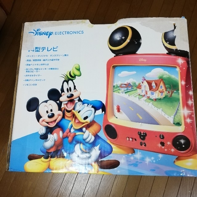 Disney - Disney ディズニー ミッキー ブラウン管14型カラーテレビの