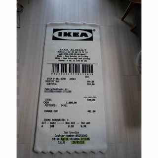 IKEA - IKEA Virgil Abloh MARKERAD レシートラグの通販 by s shop