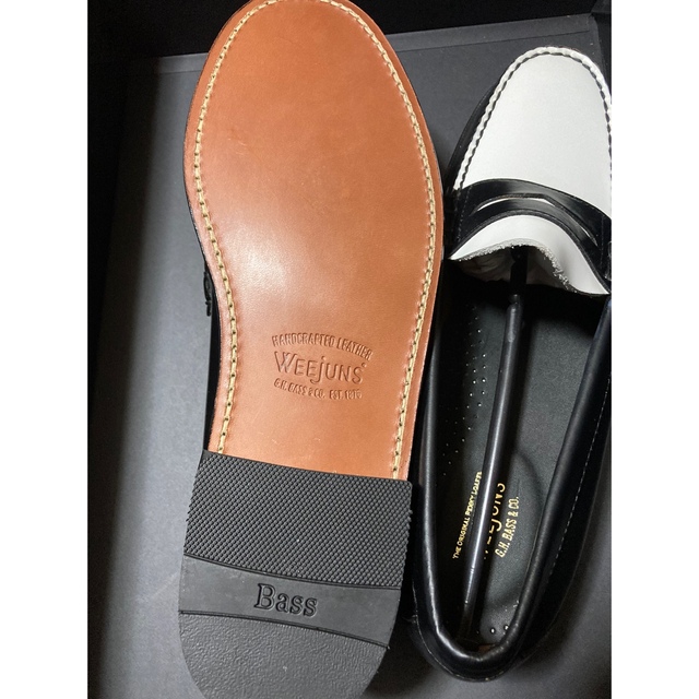 G.H.BASS - 新品 ローファー 白黒 WUEEJUNS LARSON g.h bassの通販 by