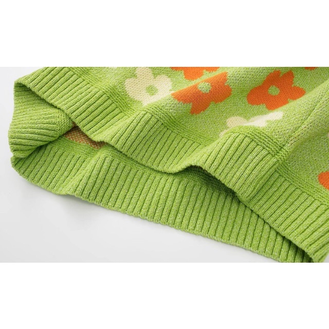 👗3月新作💐7684◇フラワー 花柄 ニット ベストの通販 by 正規🌟海外