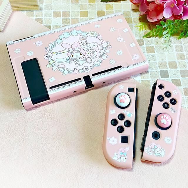 Nintendo Switch - スイッチ Switch カバー マイメロ レース リボン