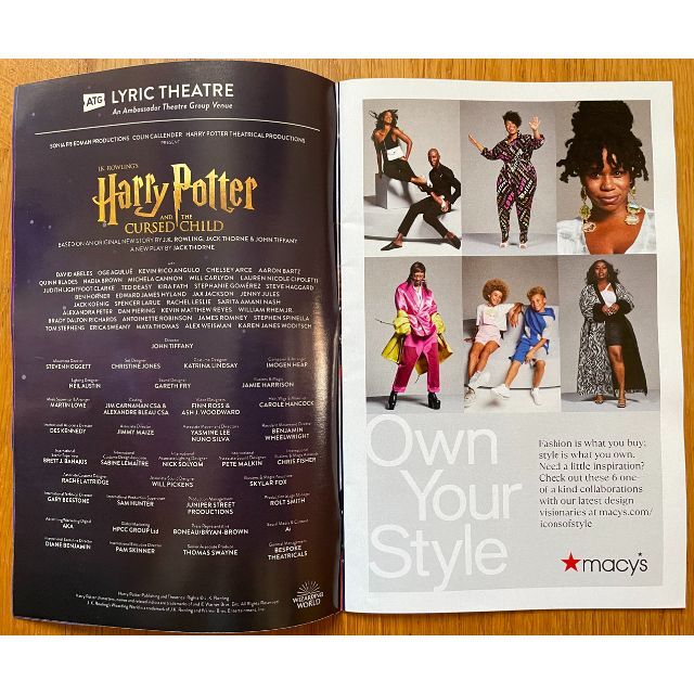 ブロードウェイ『ハリー・ポッターと呪いの子』『MJ』パンフレット2冊