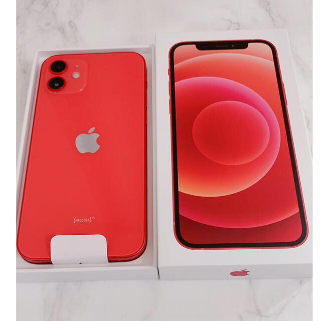 iphone12 64g 赤 simロック解除済み iPhone12 128GB RED 付属品完備