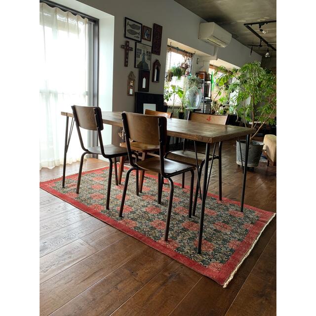 お花畑 ヴィンテージラグ オーバーダイ トルコラグの通販 by