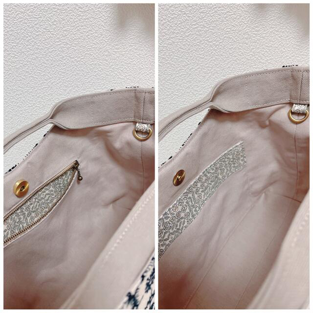 ハンドメイド ミナペルホネン くしゅっとトートバッグ⑅︎◡̈︎