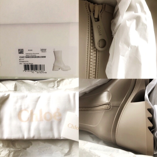 Chloe - CHLOE BETTY クロエ ベティ ブーツ レインブーツ 38サイズの