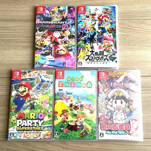 Nintendo Switch - Nintendo Switch ソフト5本 新品未開封の通販 by た