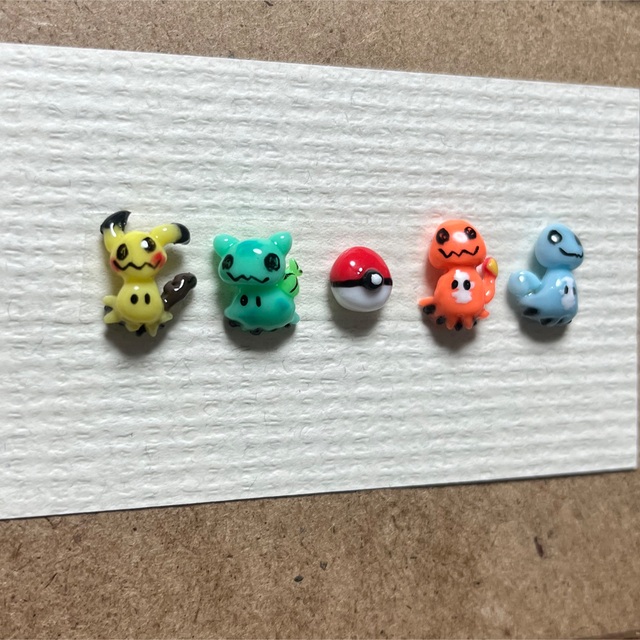 ポケモン - 3dネイルパーツ【ミミッキュ いろいろ ネイルパーツ】の