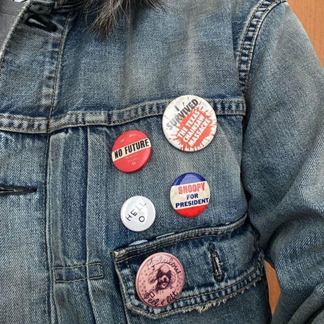 藤原ヒロシ愛用｜ヴィンテージ スヌーピー for President 缶バッジの