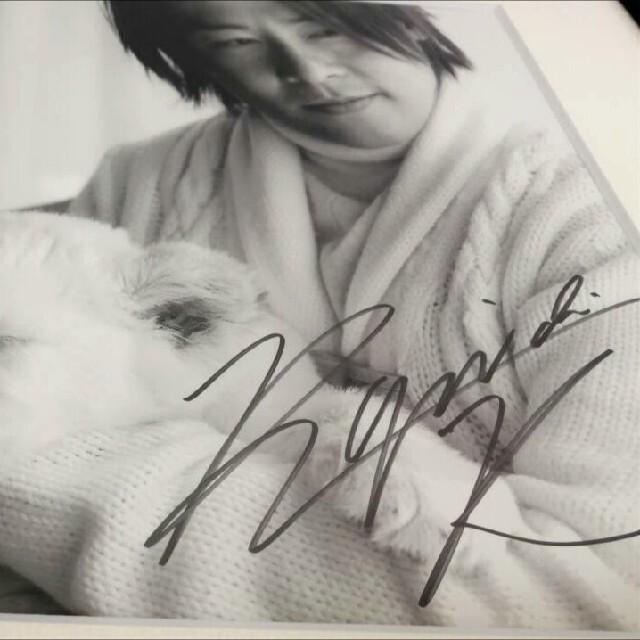 直筆サイン入りFC限定購入品!河村隆一ライオンの赤ちゃん額装LUNA SEA