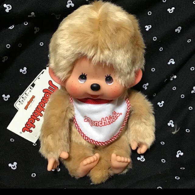 モンチッチM男の子プレミアムスタンダードぬいぐるみ ベージュ タグ美