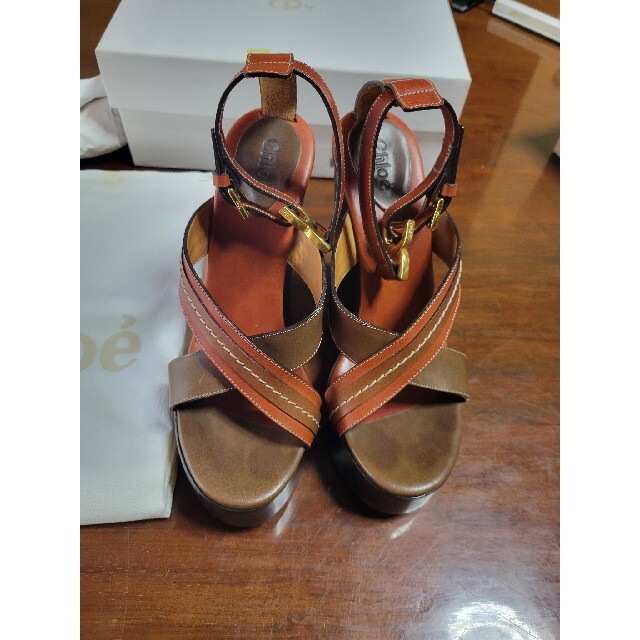 Chloe - 美品 クロエ ウエッジサンダルの通販 by m's shop｜クロエなら