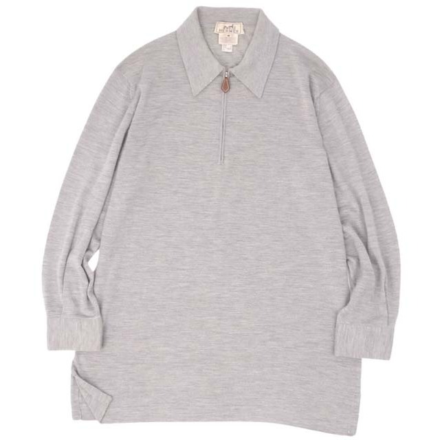 HERMES - エルメス ニット カシミヤ シルク ハーフジップ セーター