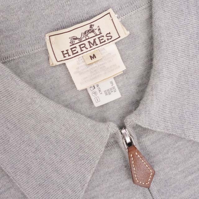 HERMES - エルメス ニット カシミヤ シルク ハーフジップ セーター