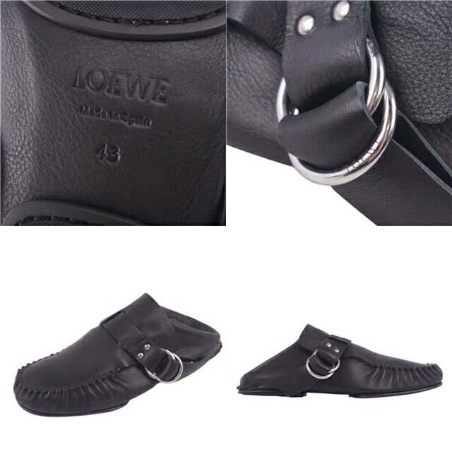 LOEWE - ロエベ シューズ スリッポン バブーシュ メンズ カーフレザー