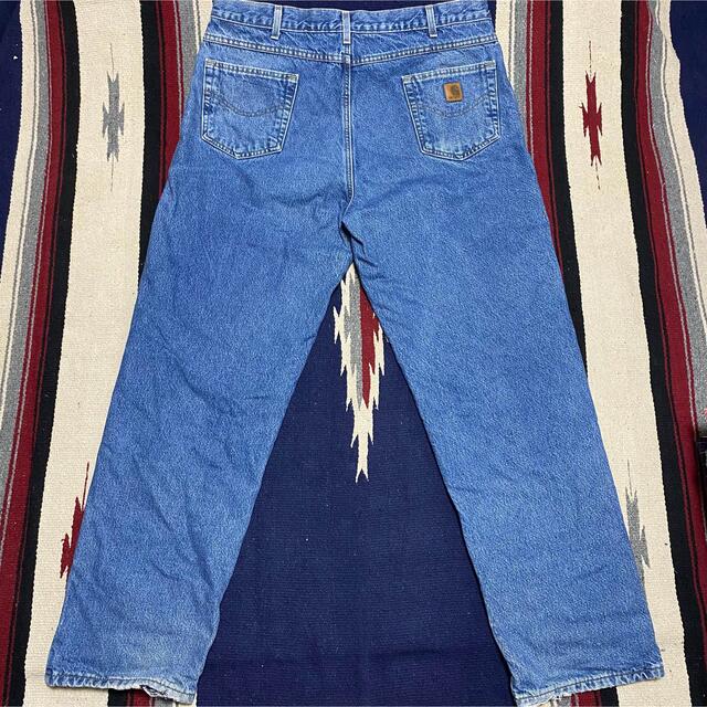 carhartt - 90s 古着 カーハート メキシコ製 デニム ロゴタグ 革タグ