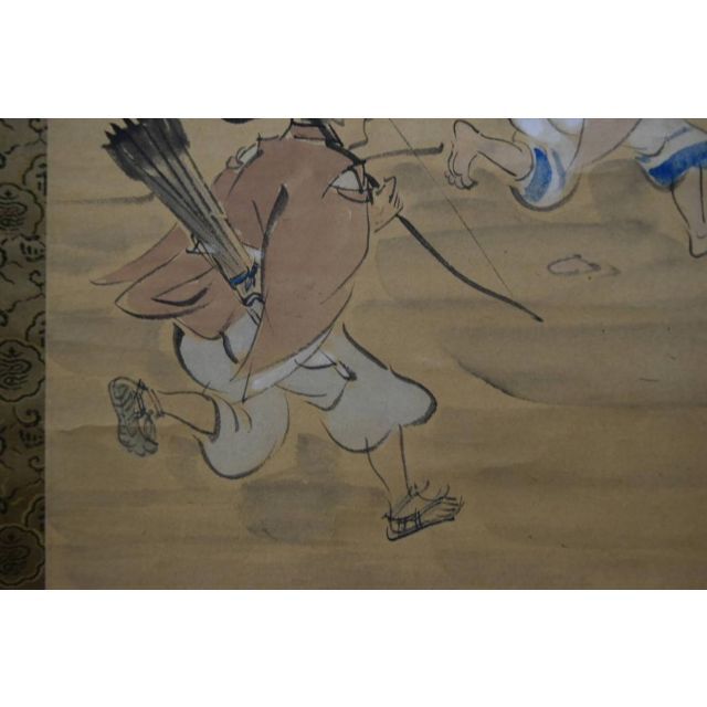 ショップ 【真作】高取稚成/夏の雨図/京都風景図/人物図/掛軸☆宝船