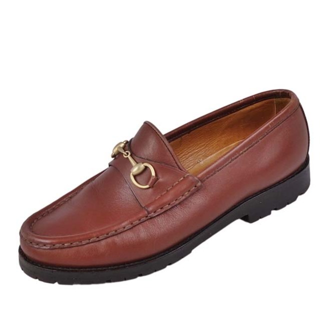 GUCCI - Vintage グッチ GUCCI ローファー ホースビット カーフレザー