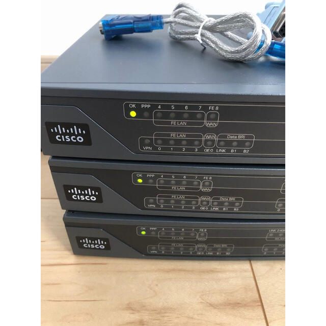 CCNA、CCNP】ルータ3台セットCisco892Jの通販 by ys1980211's shop｜ラクマ