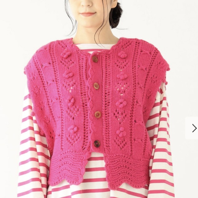 BEAMS BOY - BEAMS BOY / アラン カーディガン ベストの通販 by yu