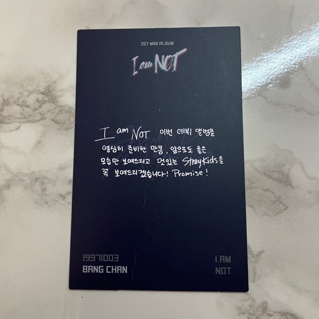 Stray Kids - バンチャン 幼少期トレカ I am NOTの通販 by もも
