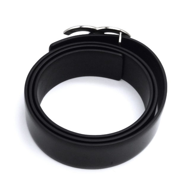 CHANEL - シャネル ココマーク レディースベルト エナメル レザー 黒