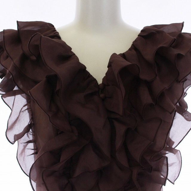 SNIDEL - スナイデル 21SS バックデザインフリルブラウス ノースリーブ