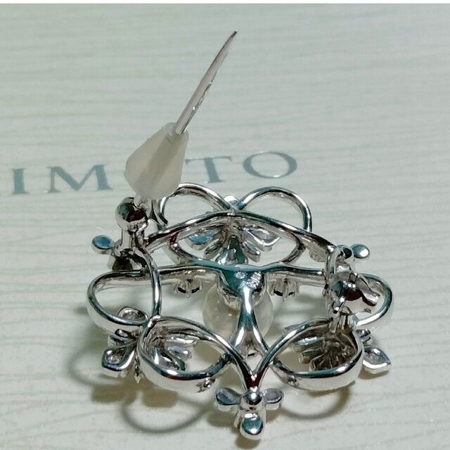 MIKIMOTO - ミキモトK18.パールダイヤモンドサファイヤブローチの通販