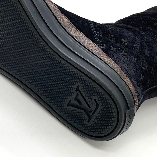 LOUIS VUITTON - 5905 ヴィトン スエード モノグラム ムートンブーツ