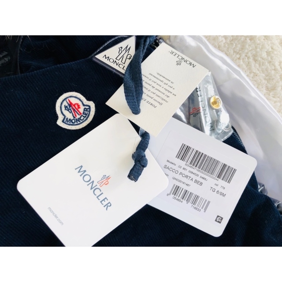 MONCLER - 新品モンクレールファー付きコーデュロイダウンおくるみ