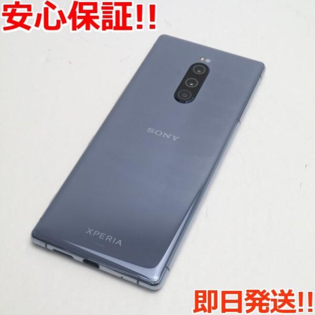 完品良品 Xperia1I】初代1st au SOV40 グレー SIMフリー SONY Xperia 1