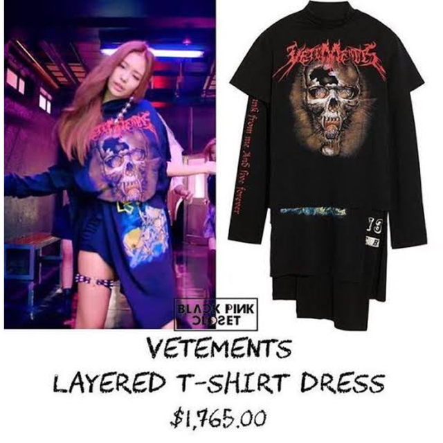 VETEMENTS - 希少 vetements スカルレイヤードドレスの通販 by 3