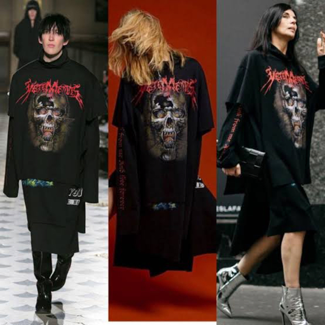 VETEMENTS - 希少 vetements スカルレイヤードドレスの通販 by 3