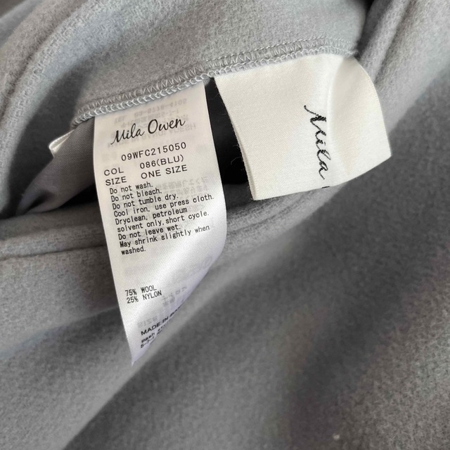 Mila Owen - ミラウォーエン ビックカラーケープコート ポンチョの通販