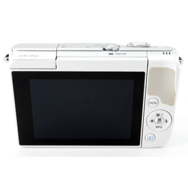 ホワイトWi-Fi＆自撮りCanon EOS M10