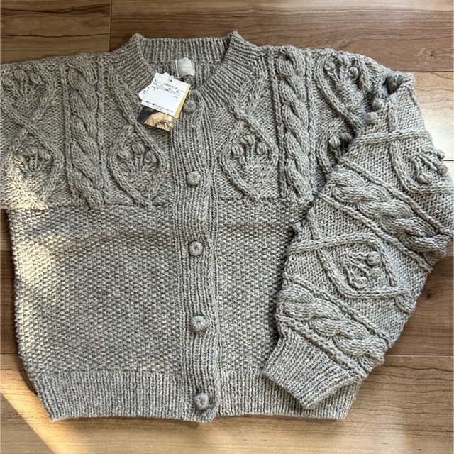 TSUHARU by Samansa Mos2 - グレー TSUHARU ペルーニット柄編み