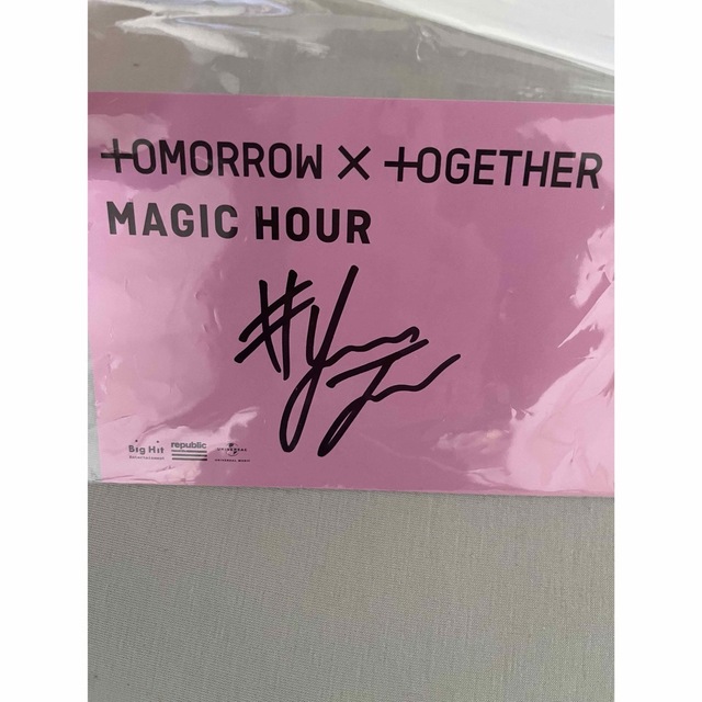 TOMORROW X TOGETHER - TOMORROW X TOGETHER ヨンジュン 直筆サインの