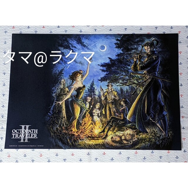 オクトパストラベラー2 スクエニカフェ ランチョンマット 後期 全3種