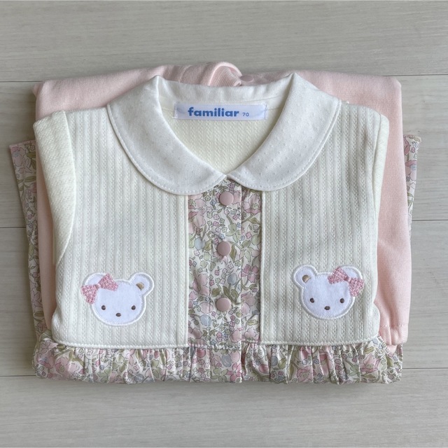 familiar - 新品 70 ファミリア ロンパース カバーオール フォーマル