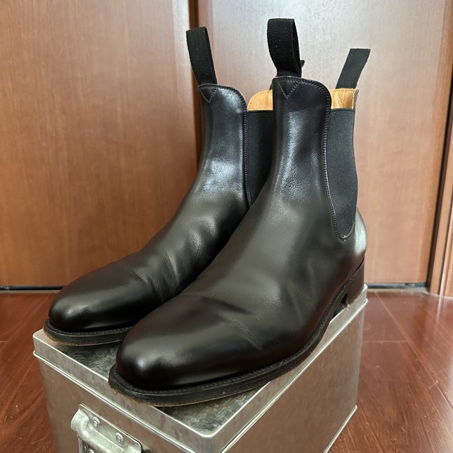 27日までで終了J.M.Weston チェルシーブーツ 収納袋とシューツリー付き
