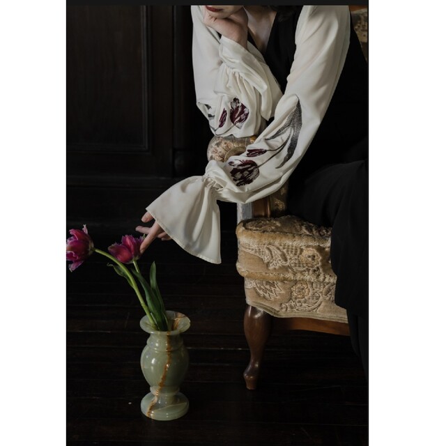 iconology 花を着るセットアップ〈ブラウス〉【チューリップ】